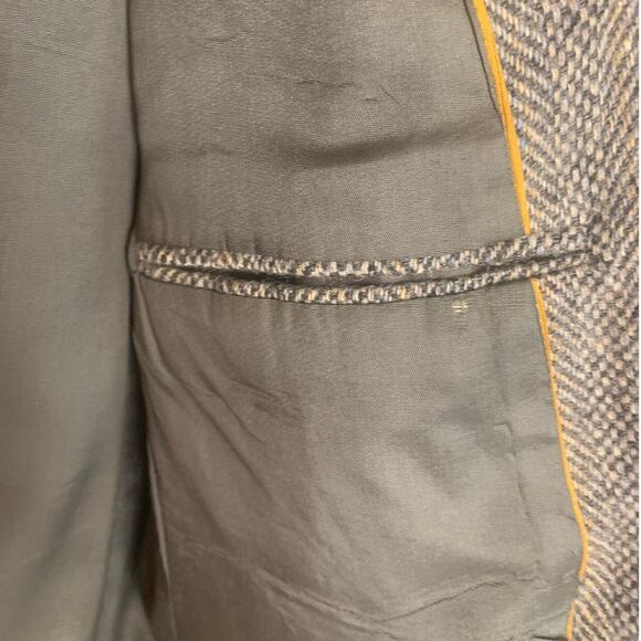 Larry Mahan’s Cowboy Collection Sport Coat Blazer 40R Mens Gray Tweed Ranch - Picture 11 of 12